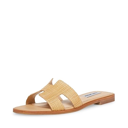 Steve Madden Damen Hadyn Sandale, Raffia, 38 EU von Steve Madden