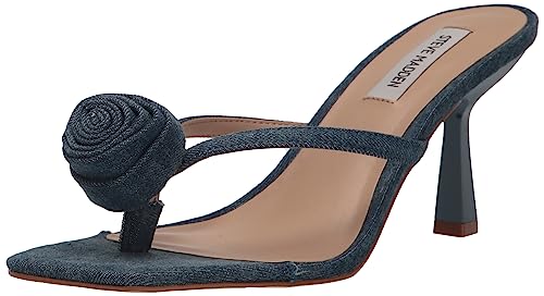 Steve Madden Damen Jannie Sandalen mit Absatz, Denim, 38 EU von Steve Madden