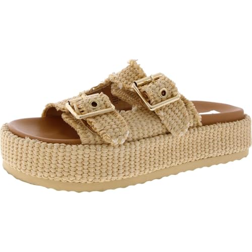 Steve Madden Damen Karrigan Schiebe-Sandalen, Natürlich, 37 EU von Steve Madden