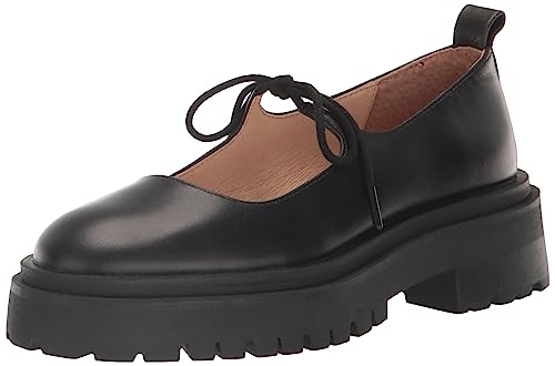 Steve Madden Damen Landon Mary Jane Schuh, Schwarz Leder, 40 EU von Steve Madden