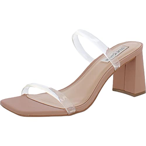 Steve Madden Damen Lilah Sandale mit Absatz, Transparent, 38 EU von Steve Madden