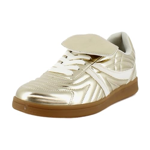 Steve Madden Damen Madrid Sneaker, Gold, 38 EU Steve Madden Damen Madrid Sneaker, Gold, 38 EU von Steve Madden