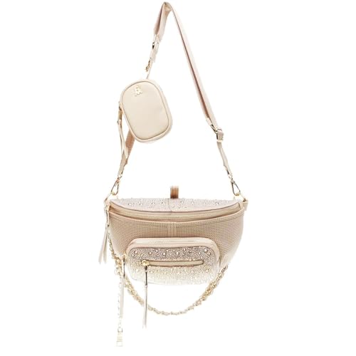 Steve Madden Damen Maxima Covertible Gürteltasche Crossbody, Blush Multi von Steve Madden