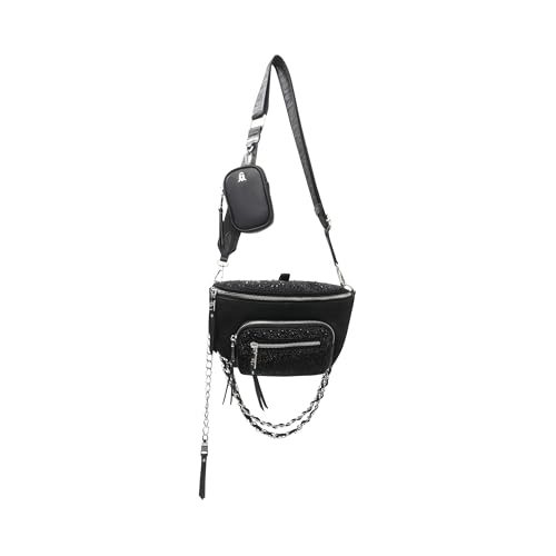 Steve Madden Damen Maxima Covertible Gürteltasche Crossbody, Schwarz Steve Madden Damen Maxima Covertible Gürteltasche Crossbody, Schwarz von Steve Madden
