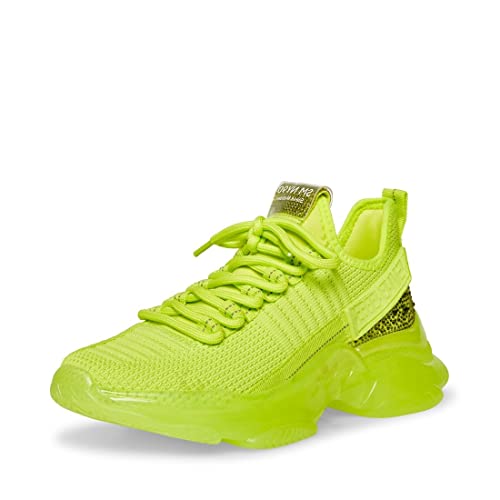 Steve Madden Damen Maxima Sneaker, Lime, 37 EU von Steve Madden