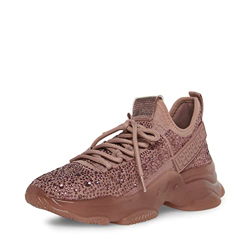 Steve Madden Damen Maxima Sneaker, Mauve Strass, 38 EU von Steve Madden