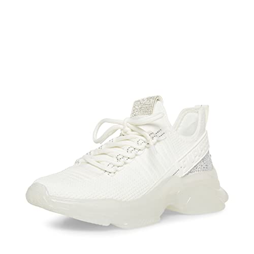 Steve Madden Damen Maxima Sneaker, Mehrfarbig, Weiß, 38 EU von Steve Madden