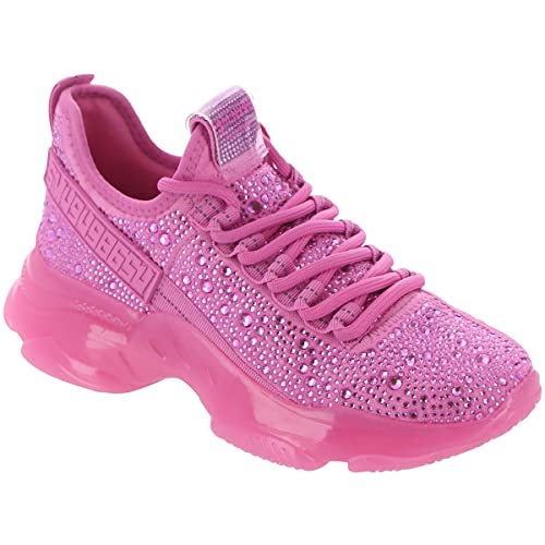 Steve Madden Damen Maxima Sneaker, Rosa Strass, 39 EU von Steve Madden