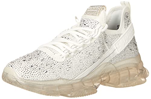 Steve Madden Damen Maxima Sneaker, weiß, 42 EU von Steve Madden