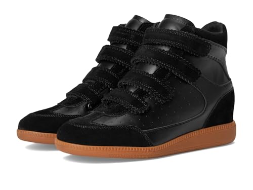 Steve Madden Damen Mustang Sneaker, Schwarzes Wildleder, 41 EU von Steve Madden