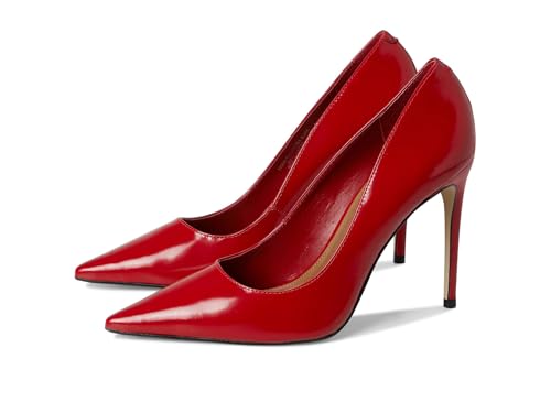 Steve Madden Damen Noir Pumps, Rotes Leder, 40 EU von Steve Madden