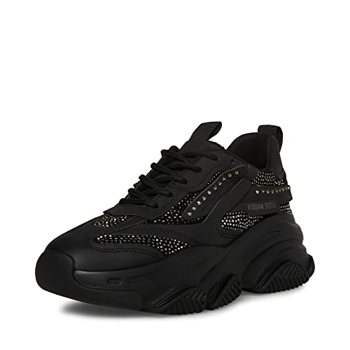 Steve Madden Damen Besitz Sneaker, Black Rhinestones, 39 EU Steve Madden Damen Besitz Sneaker, Black Rhinestones, 39 EU von Steve Madden