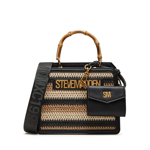 Steve Madden Damen Satchel Evelyn-U Umhängetasche, Braun von Steve Madden