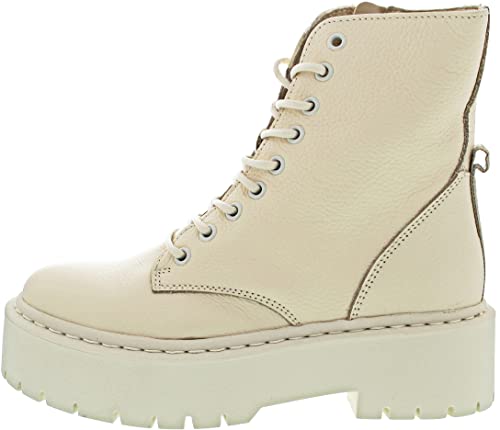 STEVE MADDEN Damen Schnürstiefelette SKYLAR creme 39 von Steve Madden