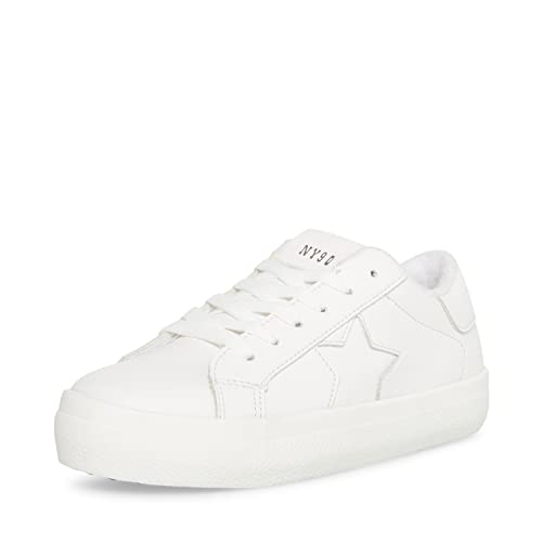 Steve Madden Damen Starling Sneaker, Weiß/Weiß, 39 EU von Steve Madden