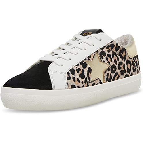 Steve Madden Damen Starling Sneaker, schwarz/leopardendesign, 39 EU von Steve Madden