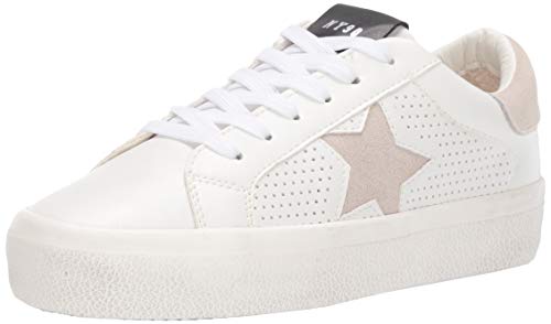 Steve Madden Damen Starling Sneaker, Weiß/Mehrfarbig, 37 EU von Steve Madden