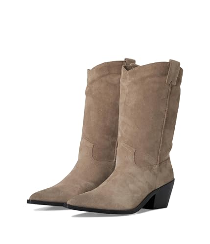 Steve Madden Damen Stetson Fashion Boot, Braungrau - Taupe Suede, 36-37 EU von Steve Madden