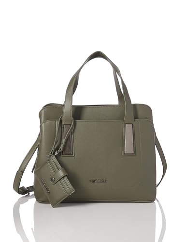 Steve Madden Damen Top Handle Satchel with Card Case BGRAMMER Umhängetasche mit Tragegriff Oben und Kartenetui, Juniper von Steve Madden