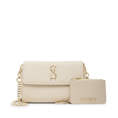 Steve Madden Damen Wallet with Pouch Gift Set Carina-B Geldbörse Crossbody mit Tasche Geschenkset, Sand von Steve Madden