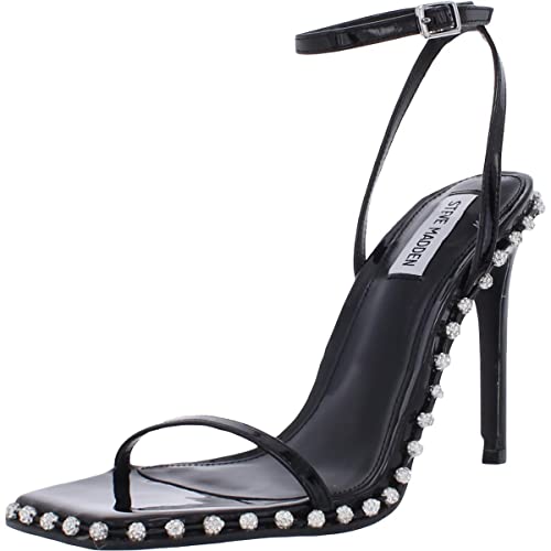 Steve Madden Damen Zelle Sandale mit Absatz, Schwarz Multi, 38 EU von Steve Madden