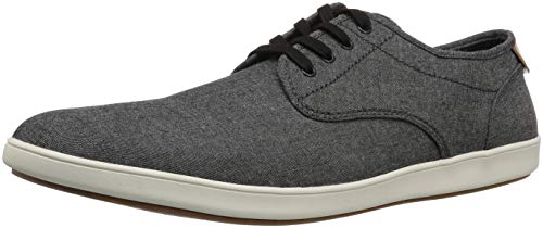 Steve Madden Herren Fenta Modischer Sneaker, Schwarzer Stoff, 46 EU von Steve Madden
