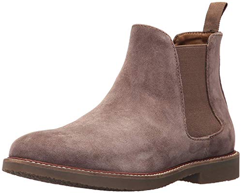 Steve Madden Herren Highline Chelsea-Stiefel, Braungrau-Taupe Suede, 41 EU von Steve Madden