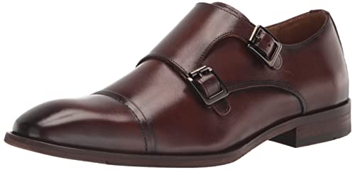 Steve Madden Herren Kaleo Mönch-Schnallenschuh, Helles Braun, 41 EU von Steve Madden