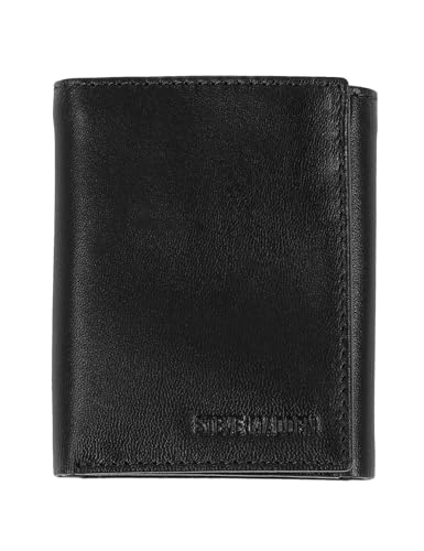 Steve Madden Herren Leather Trifold Wallet with Id Window Geldbörse, Schwarz, Einheitsgröße Steve Madden Herren Leather Trifold Wallet with Id Window Geldbörse, Schwarz, Einheitsgröße von Steve Madden
