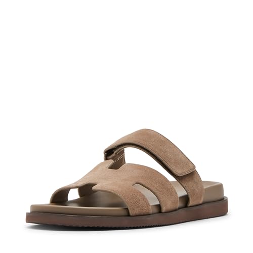 Steve Madden Herren Maiven Hausschuh, Braungrau-Taupe Suede, 46 EU von Steve Madden