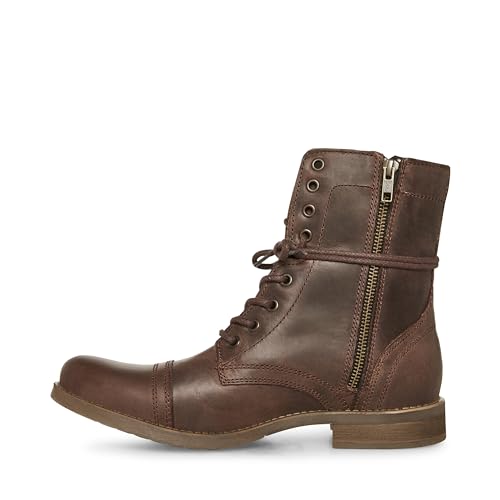 Steve Madden Herren Troopah-c Springerstiefel, braunes Leder, 43 EU von Steve Madden