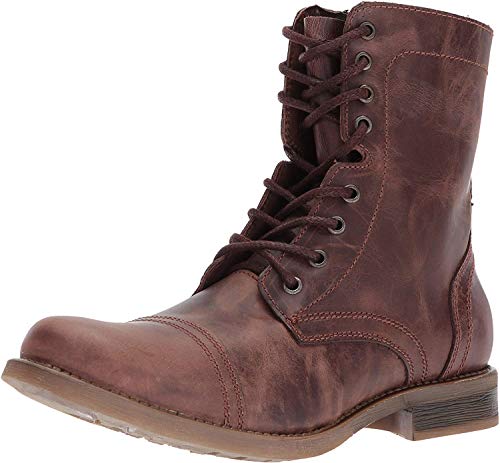 Steve Madden Herren Troopah-c Springerstiefel, braunes Leder, 43 EU von Steve Madden