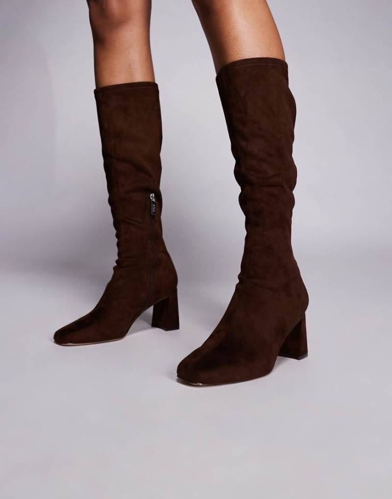 Steve Madden - Holly - Kniehohe Stiefel aus Wildleder in Braun-Brown von Steve Madden