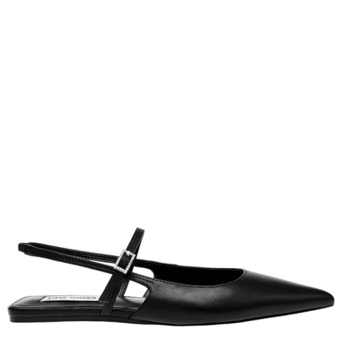 Steve Madden KRYSTEN BLACK LEAT Niedrige Sandale (38), Schwarz , 38 EU von Steve Madden