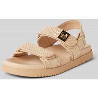 Steve Madden Ledersandale mit Label-Applikation Modell 'MONA' in Beige, Größe 37 von Steve Madden