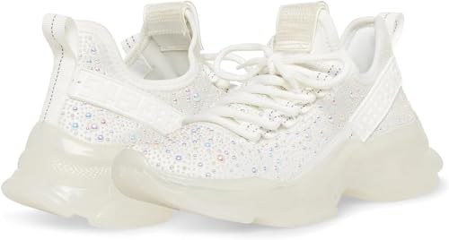 Steve Madden Maxima Sneaker für Damen, White Pearl, 38 EU von Steve Madden