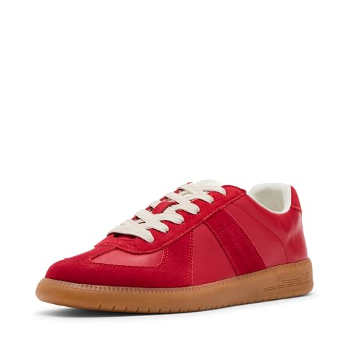Steve Madden Men's Dixon Sneaker, Rot/Ausflug, einfarbig (Getaway Solids), 43 EU von Steve Madden