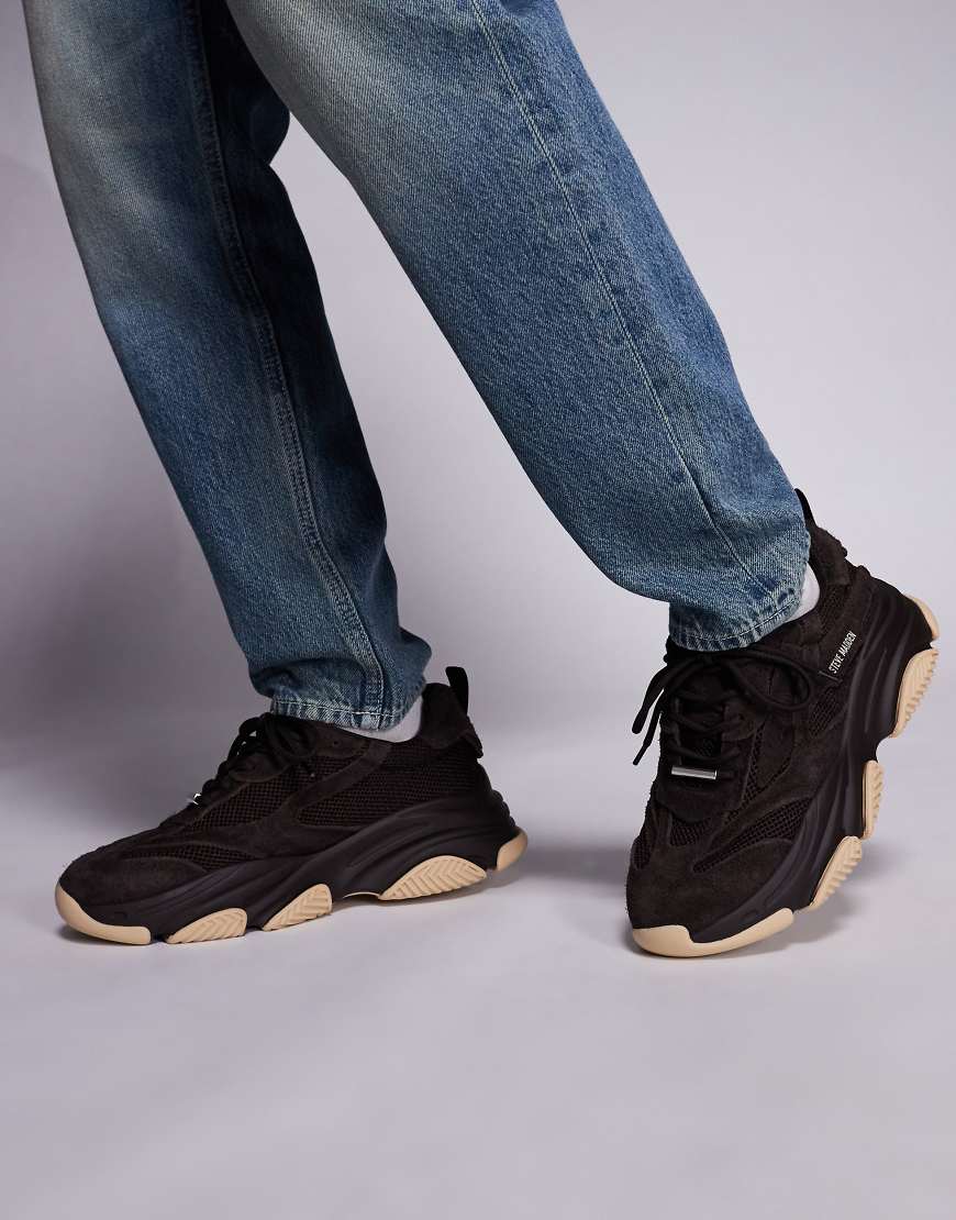 Steve Madden - Posess-H - Sneaker in Braun mit dicker Sohle von Steve Madden