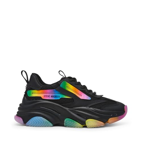 Steve Madden Damen Possession Sneaker, Schwarz, 36 EU von Steve Madden