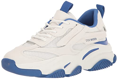 Steve Madden Possession-Schuhe für Damen, Weiß/Blau, 40 EU von Steve Madden