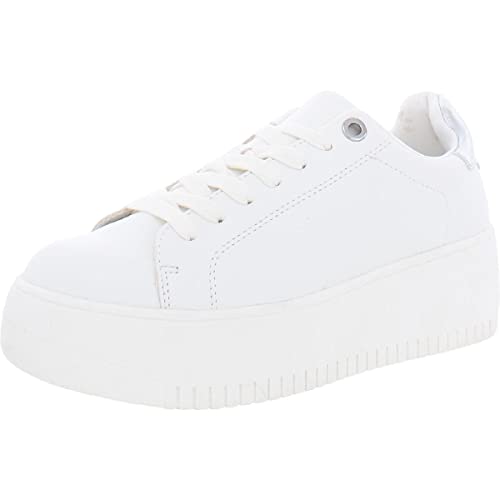 Steve Madden Rockaway Sneaker für Damen, weiß / silber, 38 EU von Steve Madden