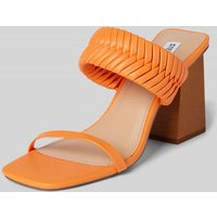 Steve Madden Sandalette mit Blockabsatz Modell 'RAVER' in Orange, Größe 37 von Steve Madden