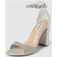 Steve Madden Sandalette mit Strasssteinbesatz Modell 'CAPSULE' in Silber, Größe 41 von Steve Madden