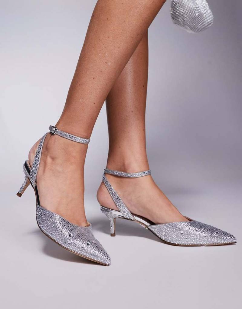 Steve Madden - Schuhe in Silber mit Pfennigabsatz von Steve Madden