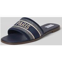 Steve Madden Slides mit Statement-Stitching Modell 'KNOX' in Marine, Größe 36 von Steve Madden