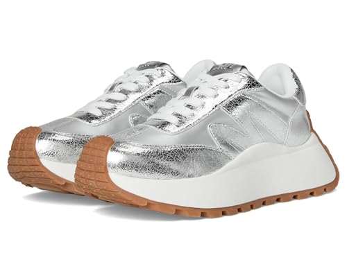 Steve Madden Supercampo Damen-Sneaker, Silber, mehrfarbig, 39 EU Steve Madden Supercampo Damen-Sneaker, Silber, mehrfarbig, 39 EU von Steve Madden