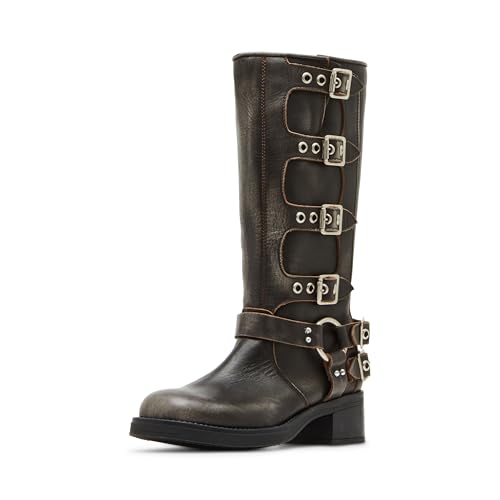 Steve Madden Women's Rocky Knee High Boot, Braun Distressed, 39-40 EU von Steve Madden