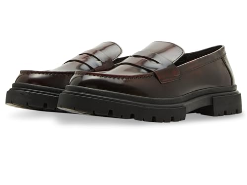 Steve Madden Zephyr Herren-Loafer, Burgunder, 41 EU von Steve Madden