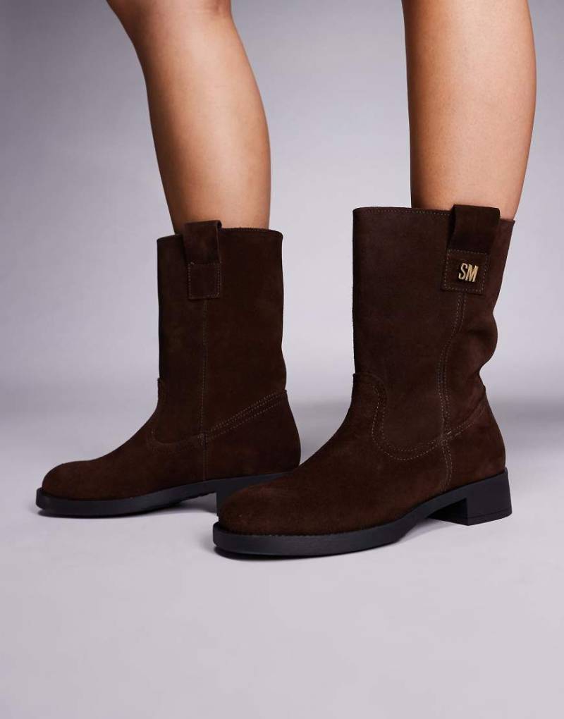 Steve Madden - Zethy - Stiefel aus Wildleder in Schokobraun-Brown von Steve Madden