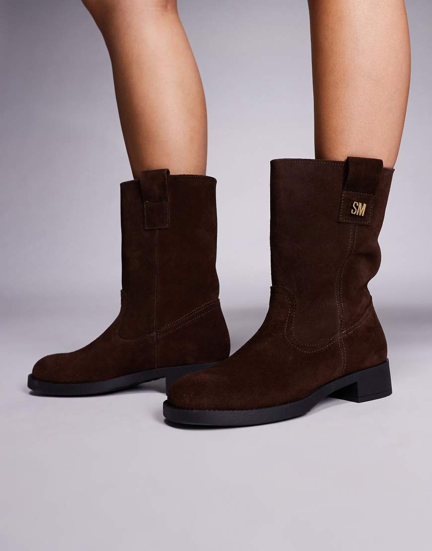 Steve Madden - Zethy - Stiefel aus Wildleder in Schokobraun-Brown von Steve Madden